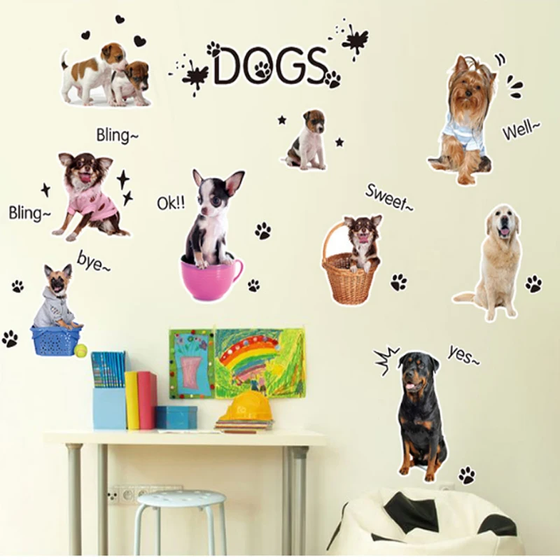 Puppy dog pet shop Wall stickers, cute art animals for kids, baby room, dog wall poster stickers, wallpaper stickers
Puppy dog pet shop Wall stickers, cute art animals for kids, baby room, dog wall poster stickers, wallpaper stickers
