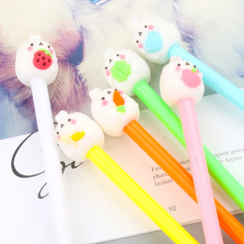 50PCS Cartoon Creative Rabbit Holding Fruit Rabbit Black Water Pen Kawaii School Supplies Stationery Gel Pens
50PCS Cartoon Creative Rabbit Holding Fruit Rabbit Black Water Pen Kawaii School Supplies Stationery Gel Pens