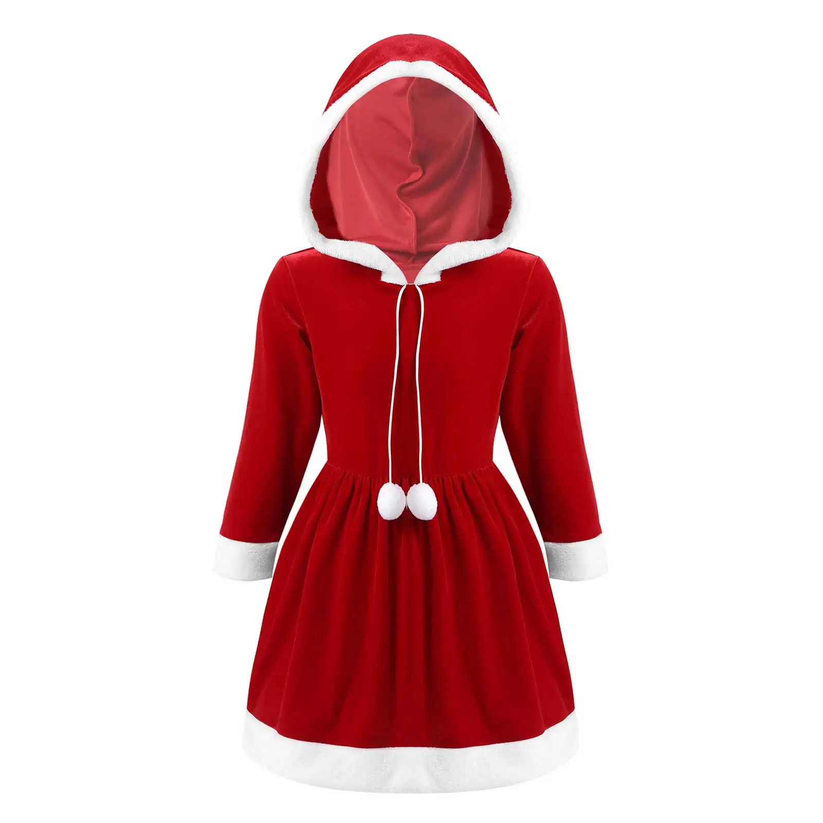 Christmas Hooded Dresses for Kids Girls Mrs Santa Claus Party Fancy Dress Cosplay New Year Party Xmas Costumes Winter Outwear
Christmas Hooded Dresses for Kids Girls Mrs Santa Claus Party Fancy Dress Cosplay New Year Party Xmas Costumes Winter Outwear