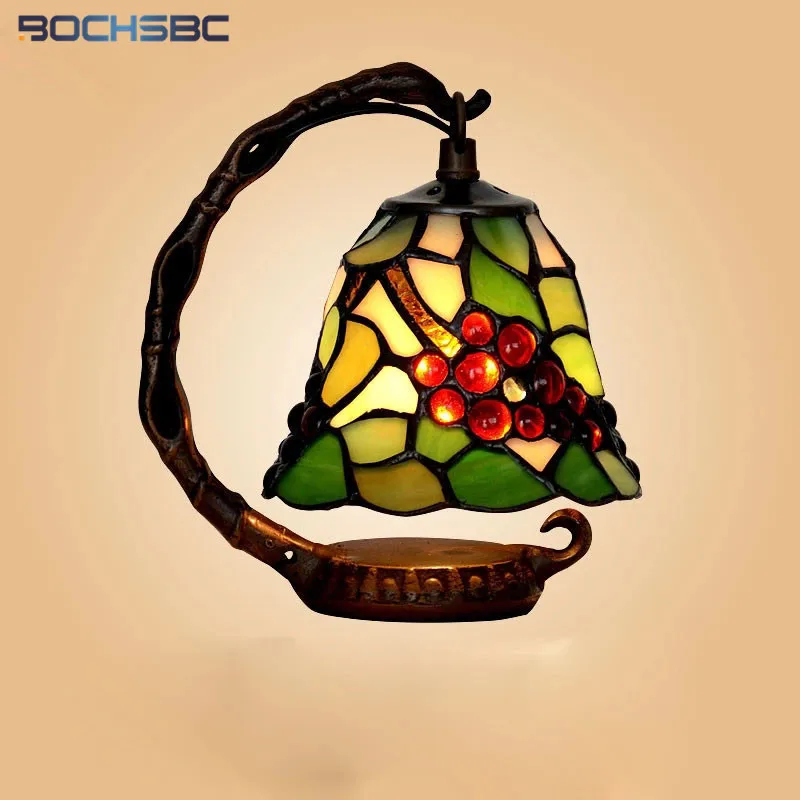 BOCHSBC Tiffany Stained Glass Table Lamp Restaurant Caffee Bar Deco Lampe Warm Living Room Bedside
BOCHSBC Tiffany Stained Glass Table Lamp Restaurant Caffee Bar Deco Lampe Warm Living Room Bedside