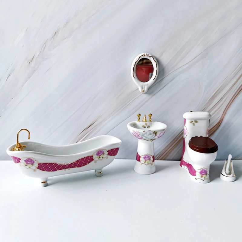 Doll House Furniture 1/12 Children Doll House Bathroom Furniture Bath Doll House Bathroom Set Of Furniture For The Doll
Doll House Furniture 1/12 Children Doll House Bathroom Furniture Bath Doll House Bathroom Set Of Furniture For The Doll