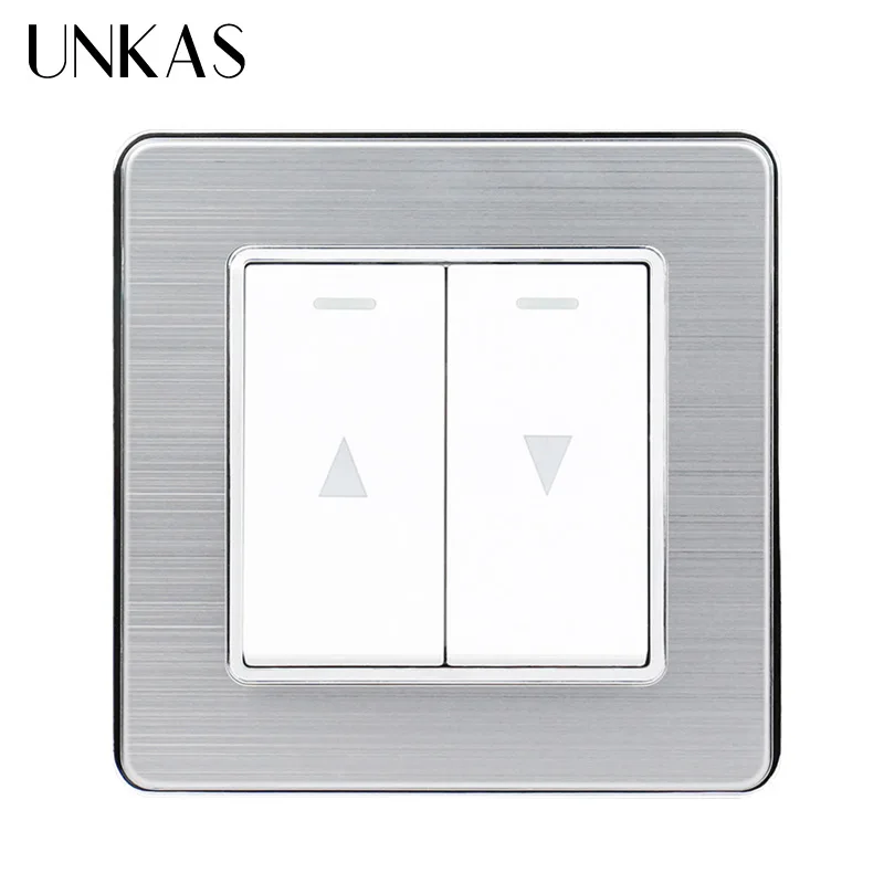 UNKAS Stainless Steel Panel Curtain Switch Wall Switch For Electric Curtain Lifting Equipment
UNKAS Stainless Steel Panel Curtain Switch Wall Switch For Electric Curtain Lifting Equipment