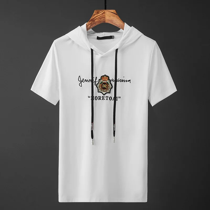 Fashion Summer T-shirt Men's Short Sleeve Round Neck Embroidery Cotton All-match Comfortable Harajuku Handsome Trend Clothes
Fashion Summer T-shirt Men's Short Sleeve Round Neck Embroidery Cotton All-match Comfortable Harajuku Handsome Trend Clothes