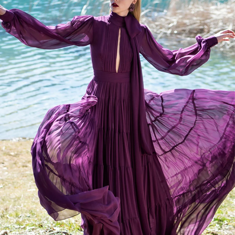 S-XXL High Quality 2022 New Fashion Pure Color Pressed Hollow Ribbon Bow Lantern Long Sleeve Splicing Long Woman Dress
S-XXL High Quality 2022 New Fashion Pure Color Pressed Hollow Ribbon Bow Lantern Long Sleeve Splicing Long Woman Dress