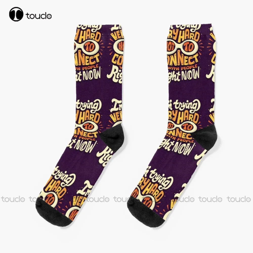 New Not To Connect With People Socks Womens Black Socks Personalized Custom Unisex Adult Socks Popularity Gifts
New Not To Connect With People Socks Womens Black Socks Personalized Custom Unisex Adult Socks Popularity Gifts