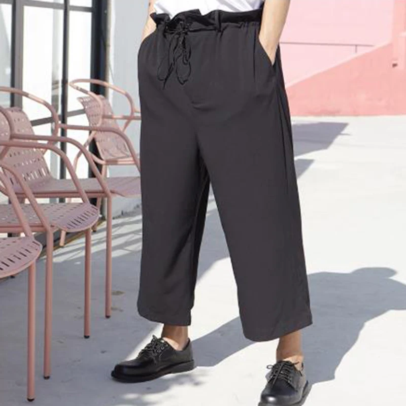 Men's Straight Pants Spring/Summer New Personality Waist Collection Japanese Fashion Trend Casual Loose Large Size Nine Pants
Men's Straight Pants Spring/Summer New Personality Waist Collection Japanese Fashion Trend Casual Loose Large Size Nine Pants