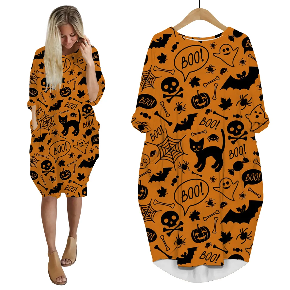 CLOOCL Halloween Black Cat Pumpkin Dress 3D Print Streetwear Women Dresses Harajuku Long Sleeve Vintage Clothing Drop Shipping
CLOOCL Halloween Black Cat Pumpkin Dress 3D Print Streetwear Women Dresses Harajuku Long Sleeve Vintage Clothing Drop Shipping