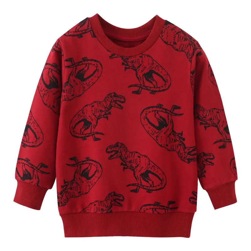 Jumping Meters Dinosaurs Print Boys Girls Sweatshirts Autumn Spring Kids Clothes Hot Selling Animals Print O-neck Shirts Costume
Jumping Meters Dinosaurs Print Boys Girls Sweatshirts Autumn Spring Kids Clothes Hot Selling Animals Print O-neck Shirts Costume