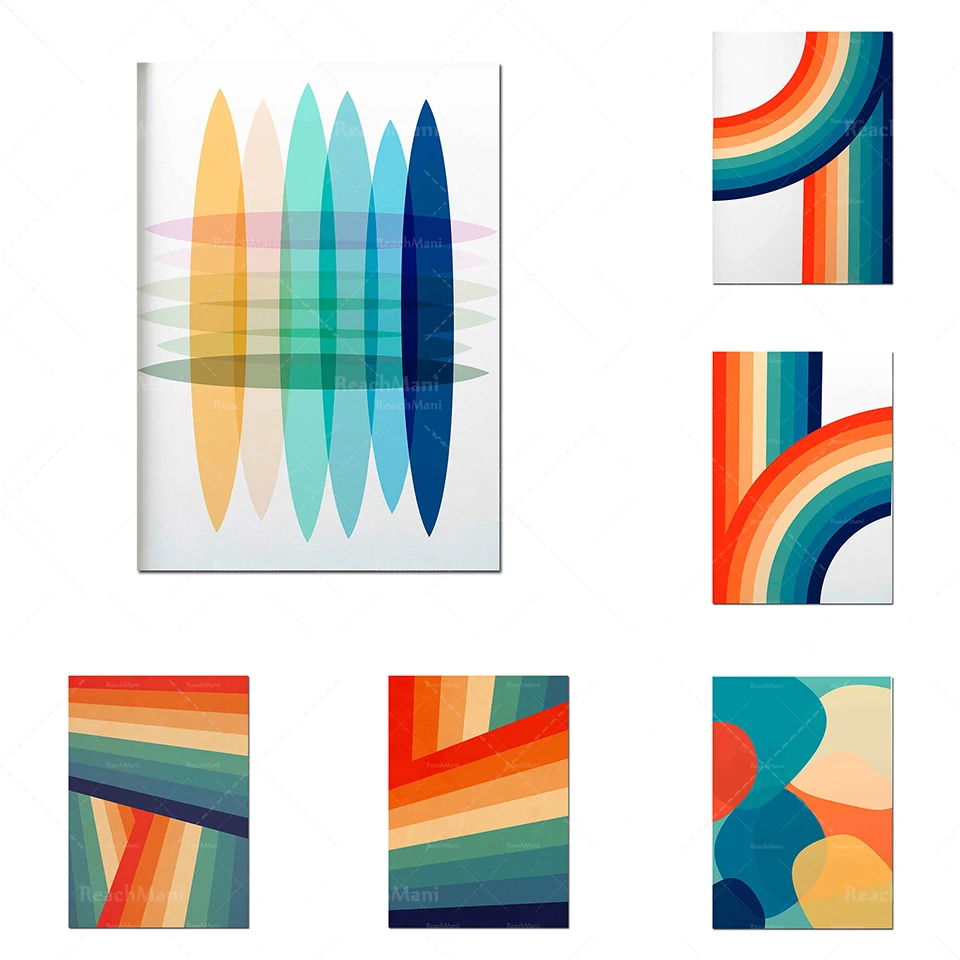 Color abstract prints, rainbow print wall decoration posters for children's room, retro print wall art children's playroom wall
Color abstract prints, rainbow print wall decoration posters for children's room, retro print wall art children's playroom wall