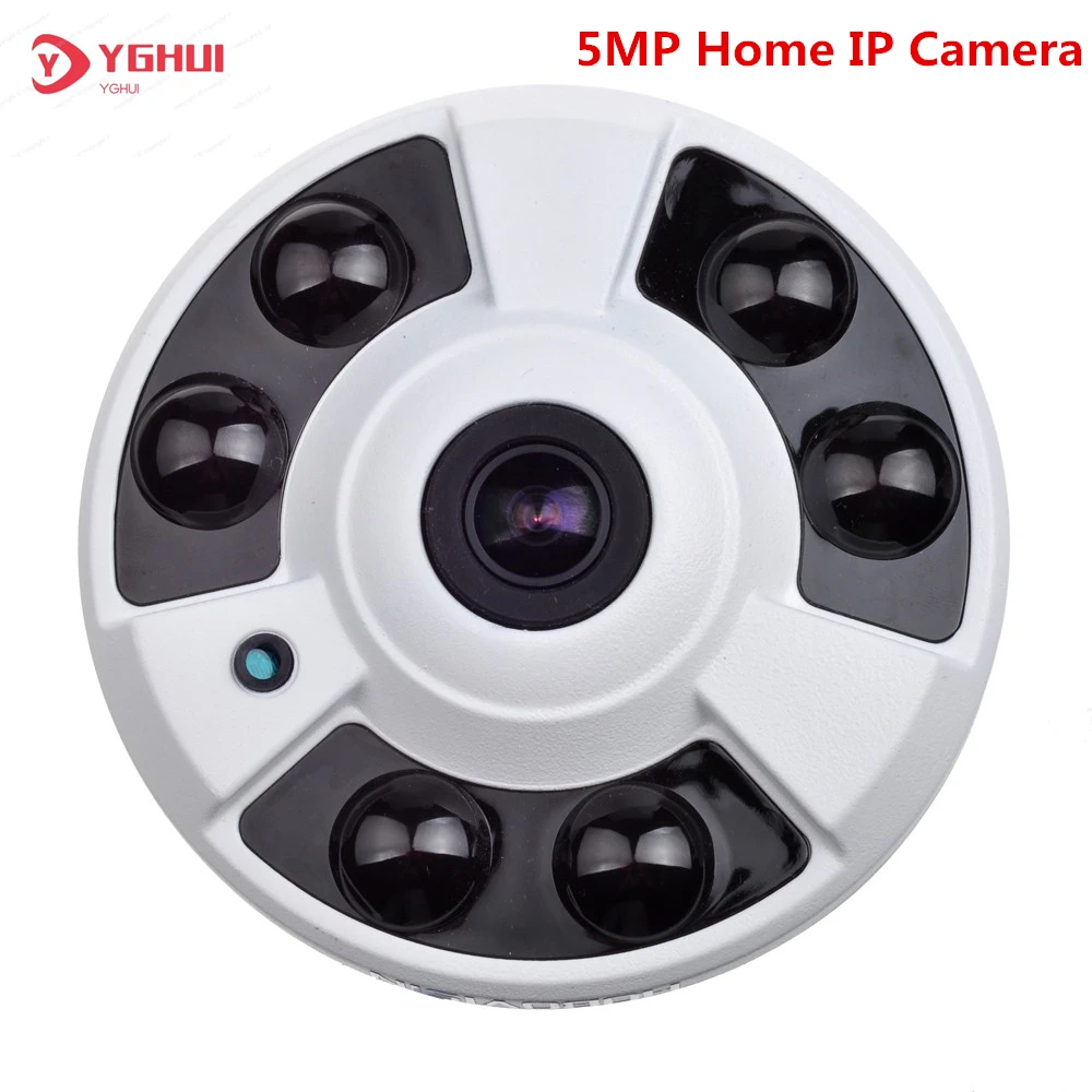 H.265 5MP IP Network Camera 180 Degree 1.7mm Lens XMEye APP Metal Dome Indoor Security Camera IR Night Vision
H.265 5MP IP Network Camera 180 Degree 1.7mm Lens XMEye APP Metal Dome Indoor Security Camera IR Night Vision