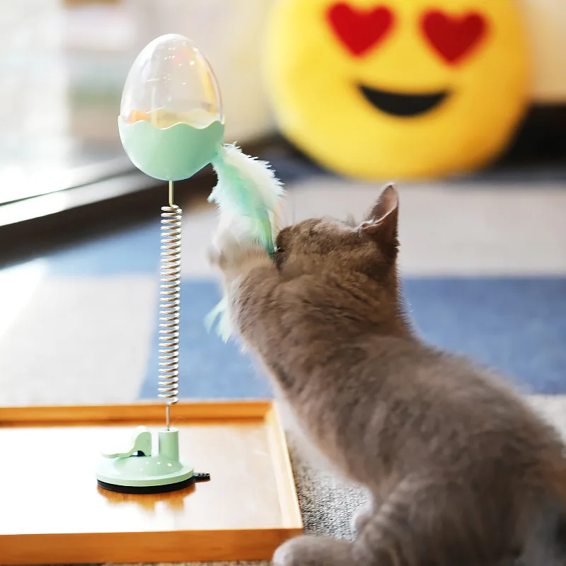 Funny Tumbler Cat Toy Interactive Swing Leaking Food Ball Feather Spring Flashing Ball Kitten Self-Playing Pet Products
Funny Tumbler Cat Toy Interactive Swing Leaking Food Ball Feather Spring Flashing Ball Kitten Self-Playing Pet Products