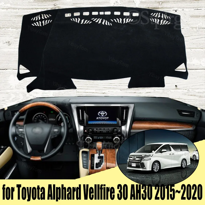 Для Toyota Alphard Vellfire 30 AH30 2015 ~ 2020, чехлы для стайлинга автомобиля, коврик для приборной панели, солнцезащитный козырек для приборной панели
Для Toyota Alphard Vellfire 30 AH30 2015 ~ 2020, чехлы для стайлинга автомобиля, коврик для приборной панели, солнцезащитный козырек для приборной панели