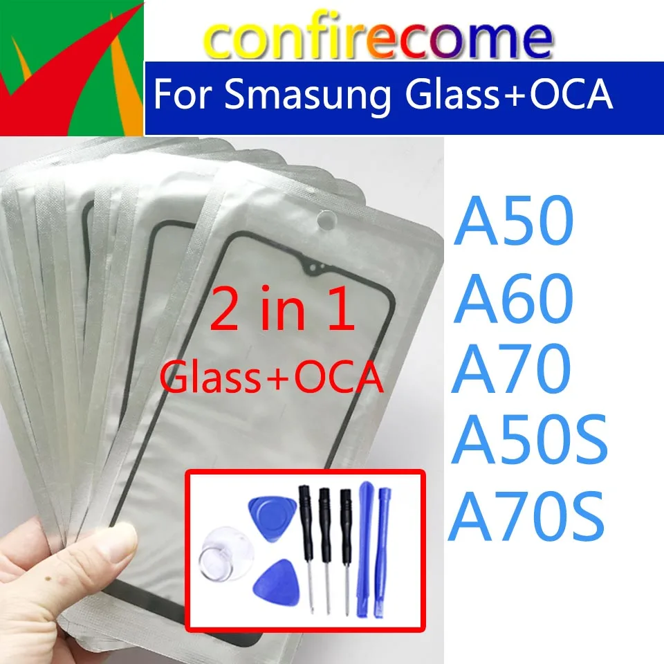 Переднее стекло с клеем OCA для Samsung Galaxy A50 A60 A70 A50s A70S, замена сенсорной панели
Переднее стекло с клеем OCA для Samsung Galaxy A50 A60 A70 A50s A70S, замена сенсорной панели