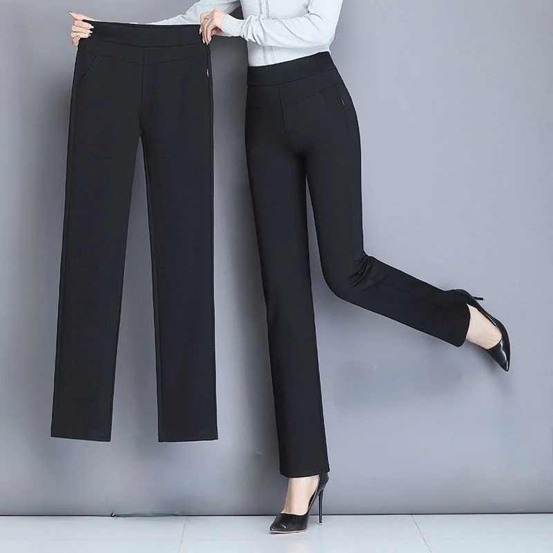 Women Chic Fashion High Waist Pants Vintage Zipper Fly Pockets Office Wear Female Ankle Trousers Mujer Korean Fashion Ropa Mujer
Women Chic Fashion High Waist Pants Vintage Zipper Fly Pockets Office Wear Female Ankle Trousers Mujer Korean Fashion Ropa Mujer