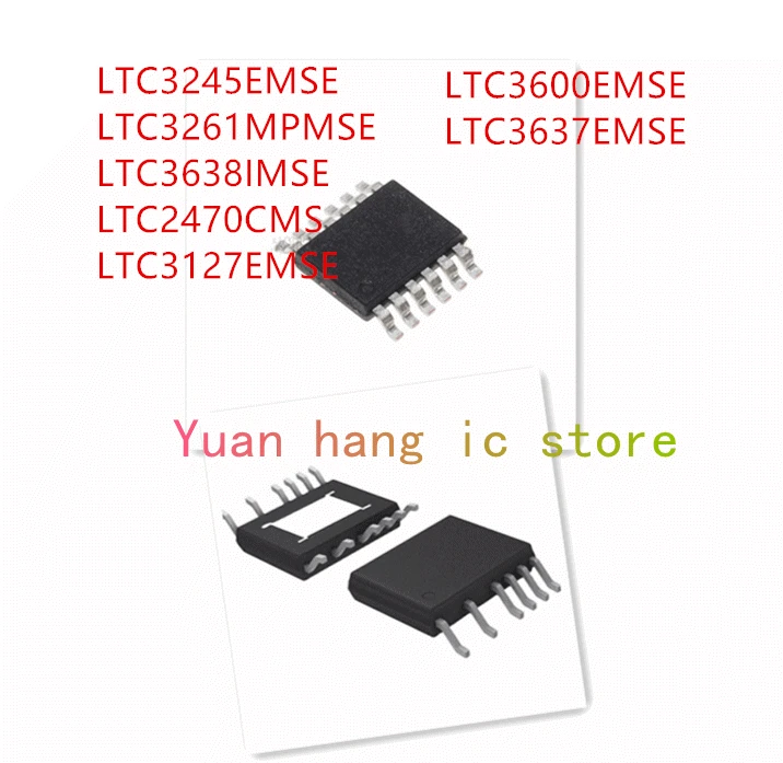 10 шт. LTC3245EMSE LTC3261MPMSE LTC3638IMSE LTC2470CMS LTC3127EMSE LTC3600EMSE LTC3637EMSE IC
10 шт. LTC3245EMSE LTC3261MPMSE LTC3638IMSE LTC2470CMS LTC3127EMSE LTC3600EMSE LTC3637EMSE IC