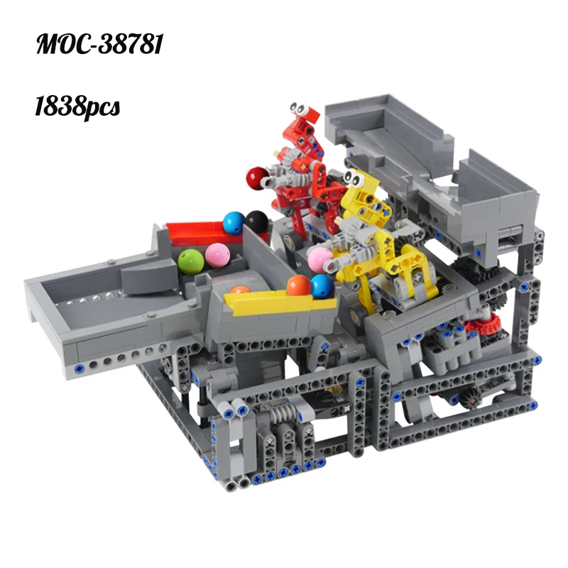 Конструктор MOC Love Magic Circle, креативный Забавный механический шар, захватывающий сборную линию, детский робот, игрушка
Конструктор MOC Love Magic Circle, креативный Забавный механический шар, захватывающий сборную линию, детский робот, игрушка