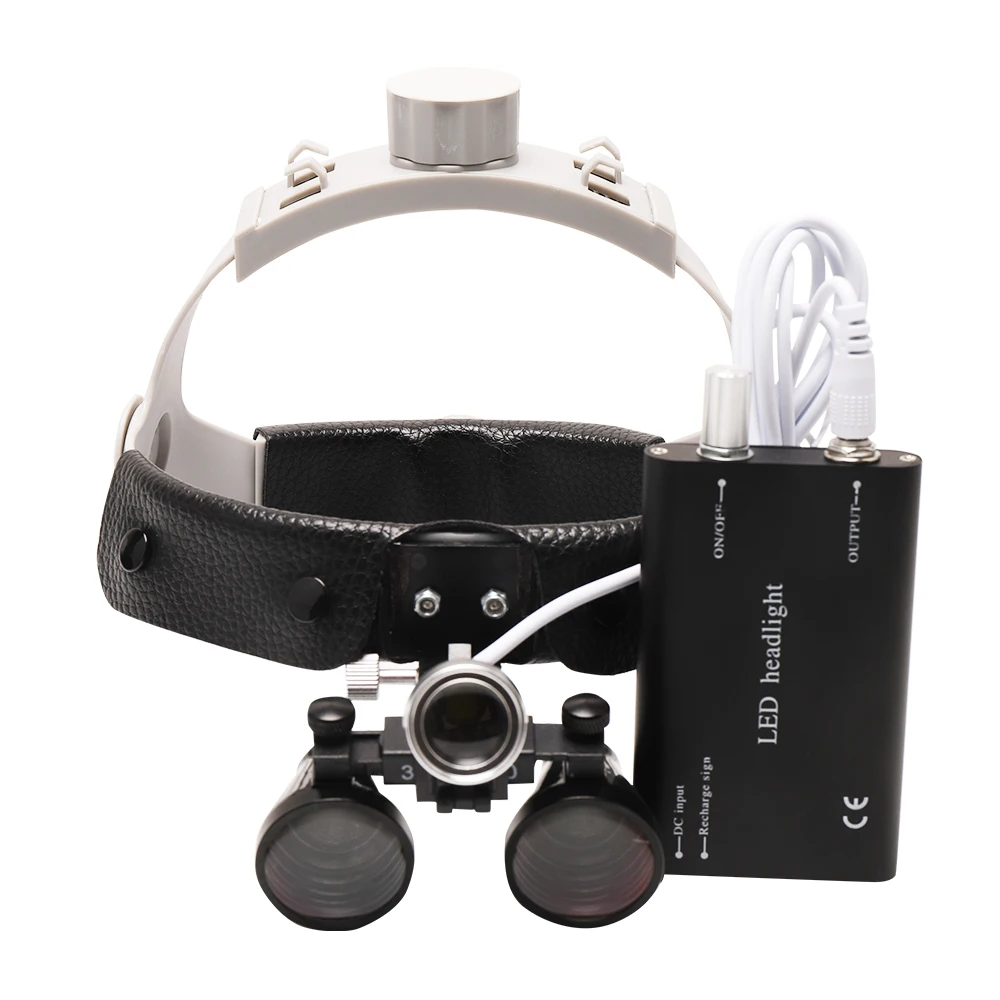 2.5X Dental Loupe Light Binocular 3.5X Magnifying Glass Dentistry Surgical Focus Headlight LED Light
2.5X Dental Loupe Light Binocular 3.5X Magnifying Glass Dentistry Surgical Focus Headlight LED Light
