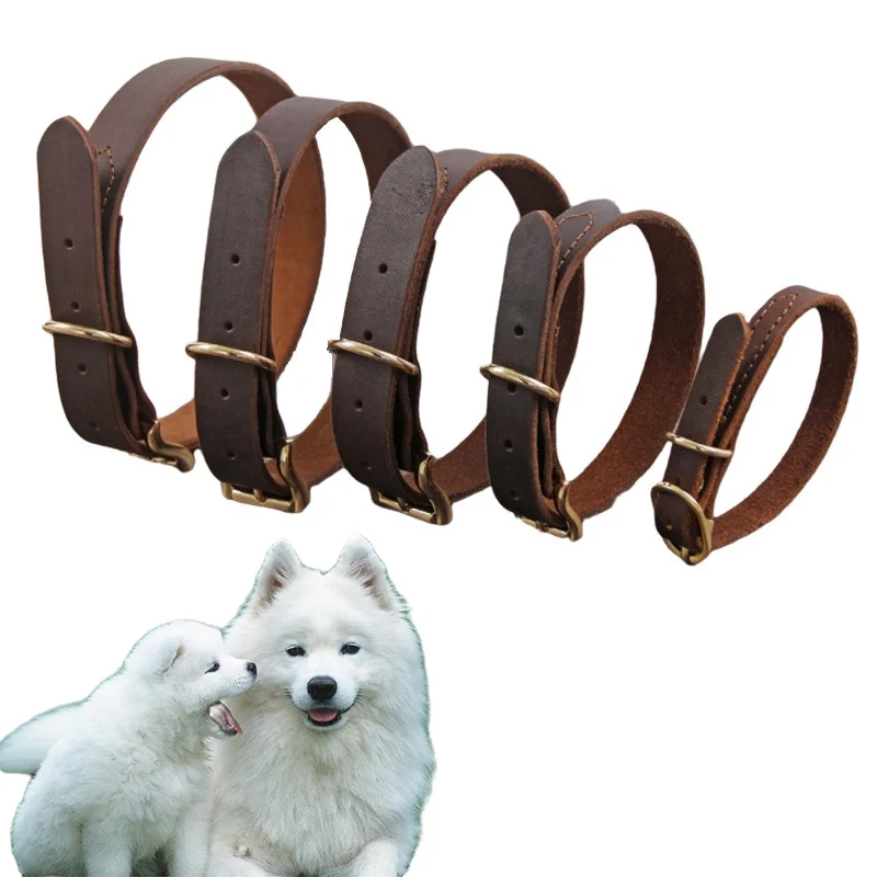 Dog Collar Genuine Leather pet Puppy Collars Adjustable dog Neck Strap Soft Real Leather Collar For Small Medium large big Dogs
Dog Collar Genuine Leather pet Puppy Collars Adjustable dog Neck Strap Soft Real Leather Collar For Small Medium large big Dogs