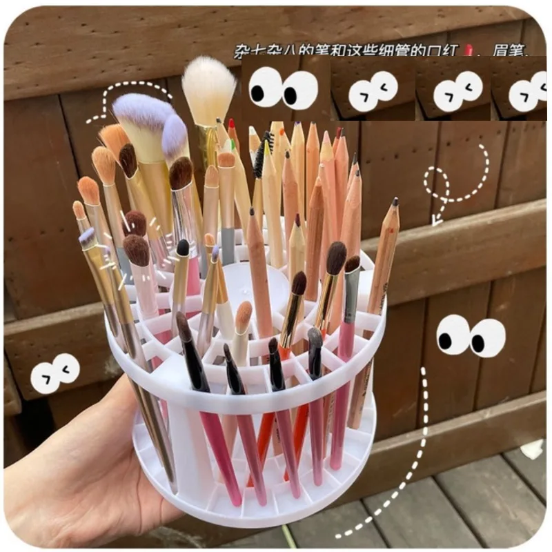 49 Slots Cosmetic Storage Box New White Makeup Brush Holder Pen Pencil Cup Stand Desktop Stationery Organizer with Compartments
49 Slots Cosmetic Storage Box New White Makeup Brush Holder Pen Pencil Cup Stand Desktop Stationery Organizer with Compartments