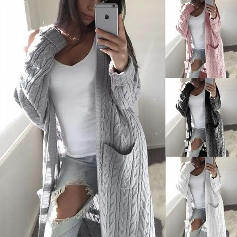 Hot Sale 2021 Autumn and Winter Knitted Loose European and American Style Long Double Pocket Full Body Twist Sweater Cardigan
Hot Sale 2021 Autumn and Winter Knitted Loose European and American Style Long Double Pocket Full Body Twist Sweater Cardigan