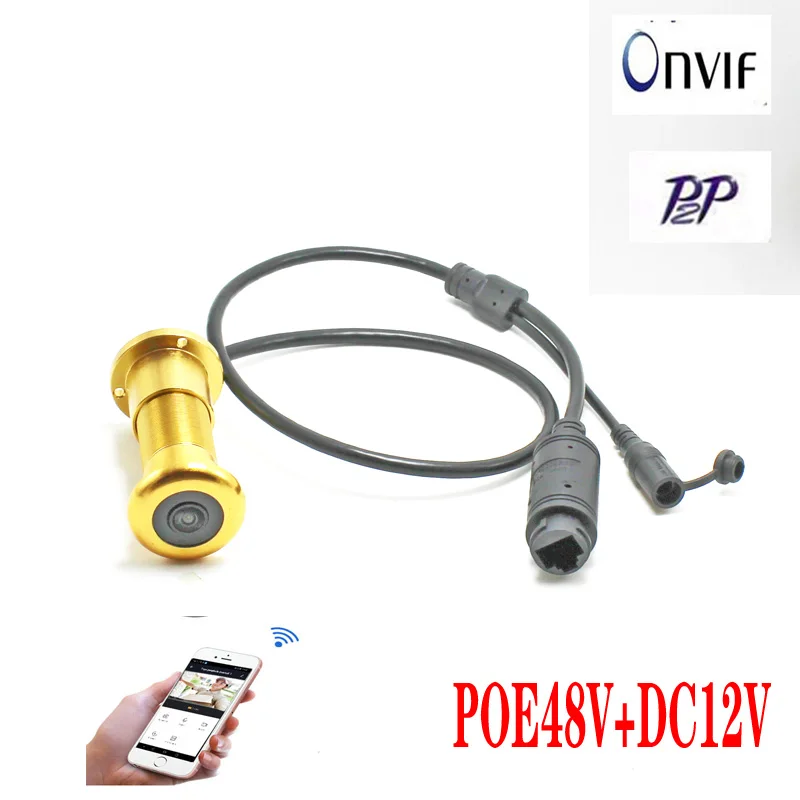 1080P HD Door Eye Hole H.265 1.56mm Lens Wide Angle 180 Degree CCTV Network Mini Peephole POE Door IP Camera P2P Onvif
1080P HD Door Eye Hole H.265 1.56mm Lens Wide Angle 180 Degree CCTV Network Mini Peephole POE Door IP Camera P2P Onvif