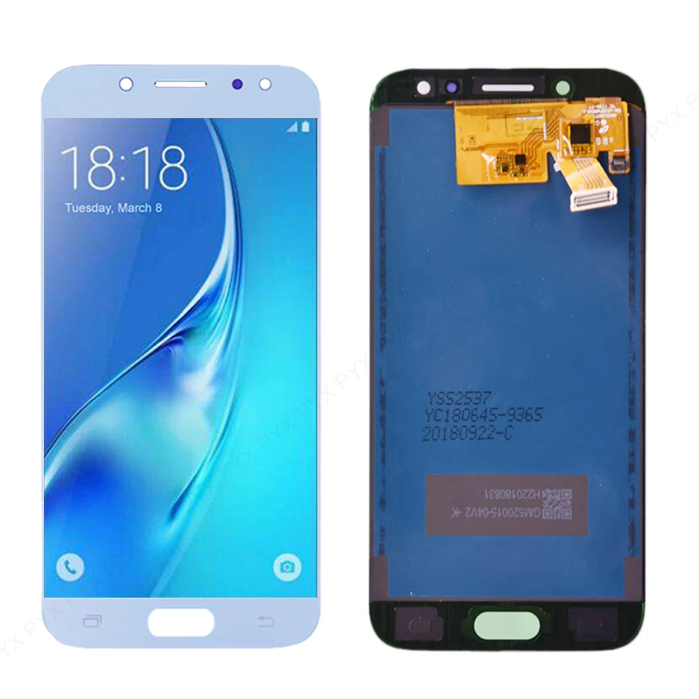 Сменный дисплей 5,2 дюйма для SAMSUNG Galaxy J5 2017 J530 J530F, сенсорный ЖК-экран, дигитайзер в сборе с регулируемой подсветкой
Сменный дисплей 5,2 дюйма для SAMSUNG Galaxy J5 2017 J530 J530F, сенсорный ЖК-экран, дигитайзер в сборе с регулируемой подсветкой