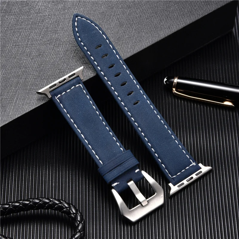 Vintage Leather Watch Strap for Apple Watch 10 9 8 7 SE 6 5 4 3 Watchband for Iwatch 38/40/41/42/44/46/45mm Black Blue Band
Vintage Leather Watch Strap for Apple Watch 10 9 8 7 SE 6 5 4 3 Watchband for Iwatch 38/40/41/42/44/46/45mm Black Blue Band