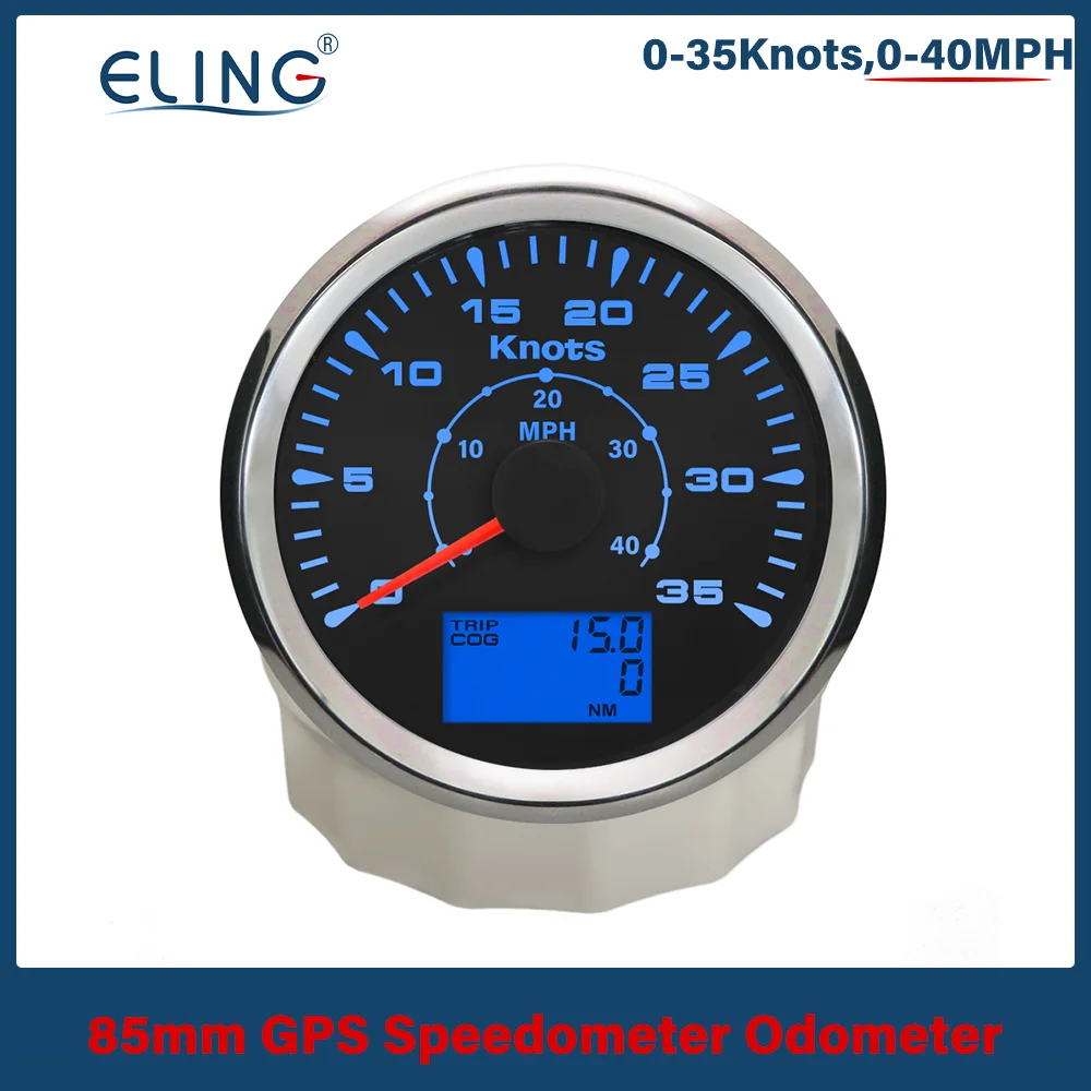 ELING Boat Vessel Yacht GPS Speedometers 0-35knots Speed Odometers 0-40MPH LCD Display 3-3/8"
ELING Boat Vessel Yacht GPS Speedometers 0-35knots Speed Odometers 0-40MPH LCD Display 3-3/8"