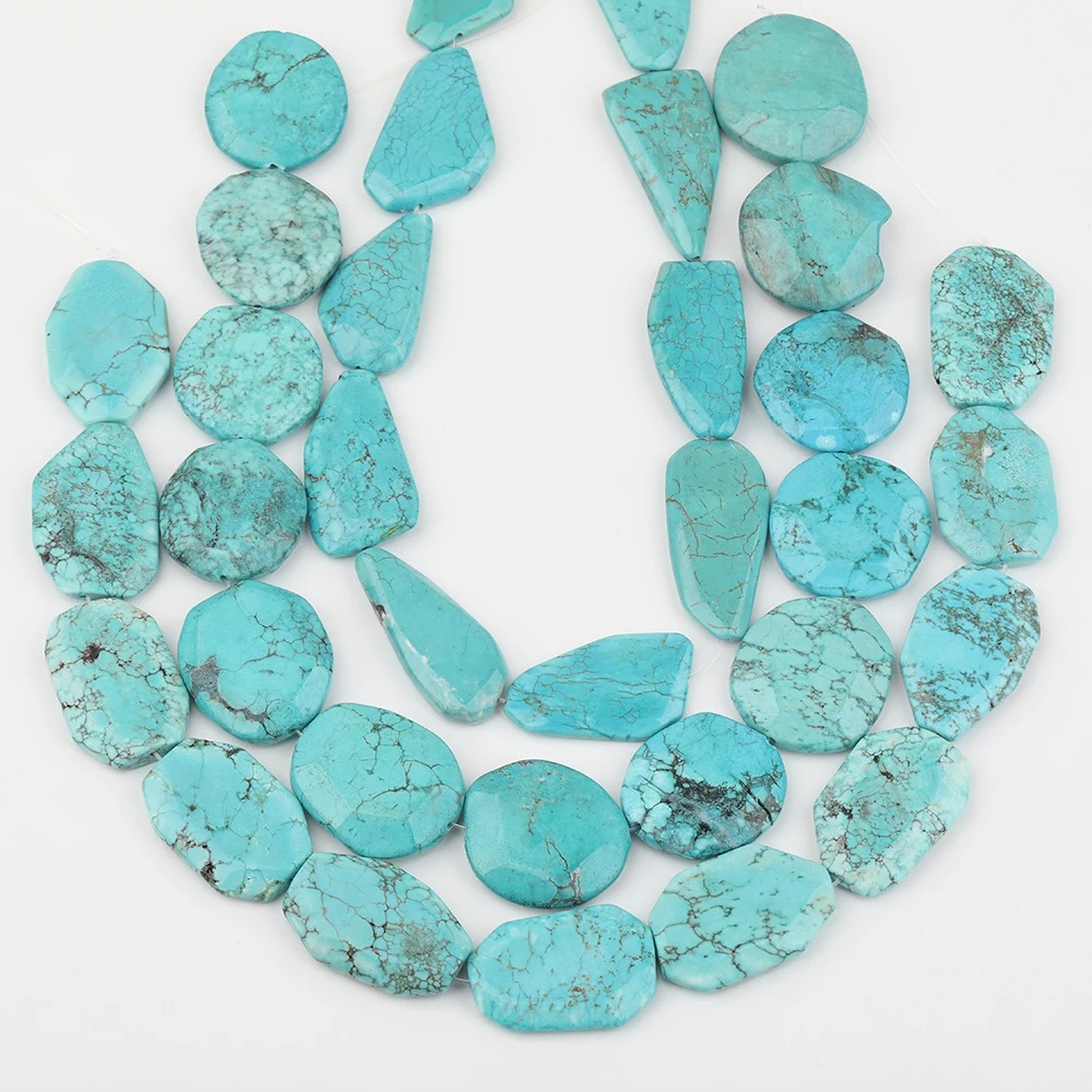 Approx 10pcs/strand Natural Blue Turquoises Stone Irregular Slice Beads Loose Charms Beads For DIY Fashion Jewelry Accessories
Approx 10pcs/strand Natural Blue Turquoises Stone Irregular Slice Beads Loose Charms Beads For DIY Fashion Jewelry Accessories