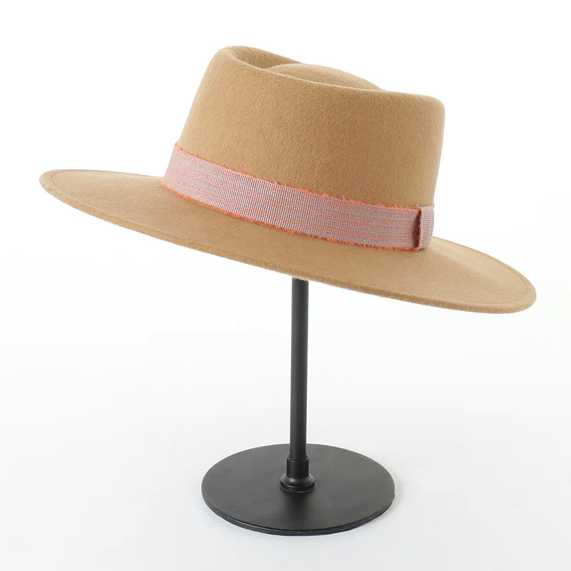 WeMe 100%Wool Hat With Ribbon Winter Autumn Wide Brim Fedora Hat for Elegant Lady and Gentlemen
WeMe 100%Wool Hat With Ribbon Winter Autumn Wide Brim Fedora Hat for Elegant Lady and Gentlemen