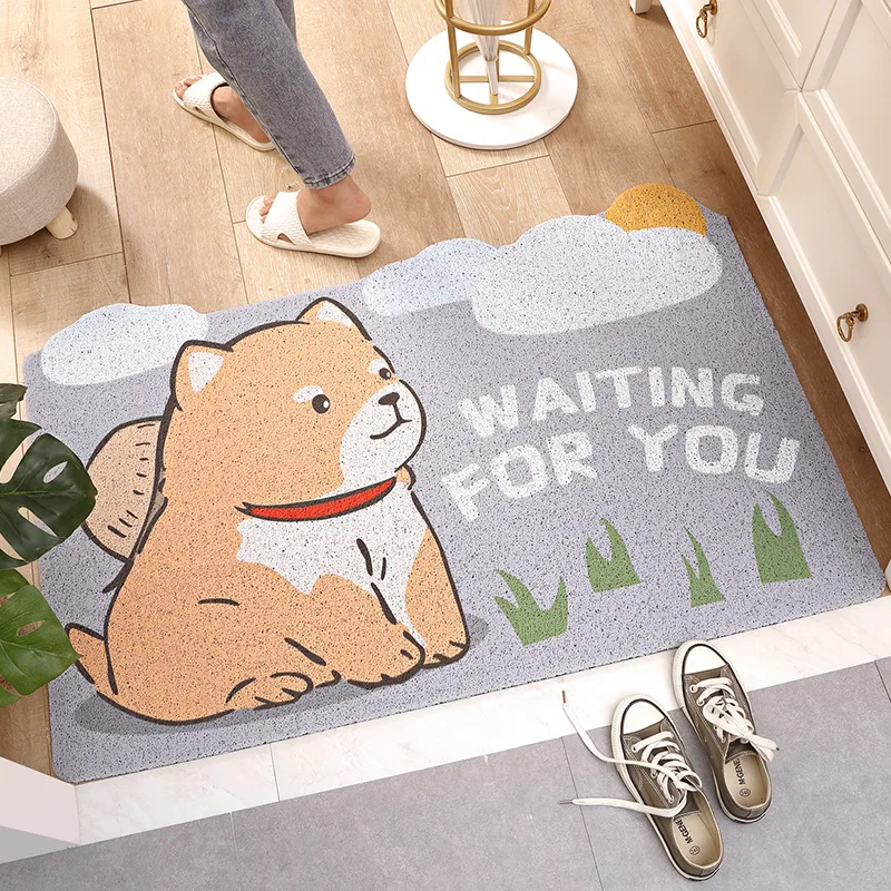 45x75/60x90cm cute dog printed pvc coil cartoon mat doormat floor carpet rug hallway mat dust removal
45x75/60x90cm cute dog printed pvc coil cartoon mat doormat floor carpet rug hallway mat dust removal