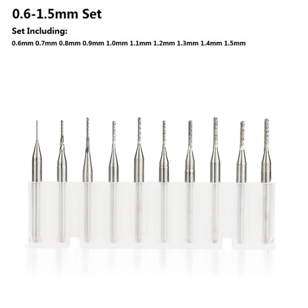 10pcs 0.6-3.175mm carbide pcb end mill set 3.175mm shank bit engraving machine
10pcs 0.6-3.175mm carbide pcb end mill set 3.175mm shank bit engraving machine