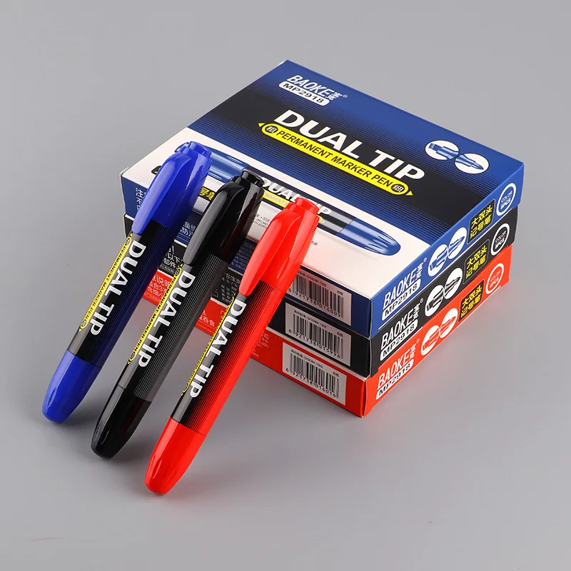 6 Pcs/Set Large Capacity Oil Markers Multifunction Marker Pens Red Blue Black Three Colors Double-ended Marker School Stationery
6 Pcs/Set Large Capacity Oil Markers Multifunction Marker Pens Red Blue Black Three Colors Double-ended Marker School Stationery