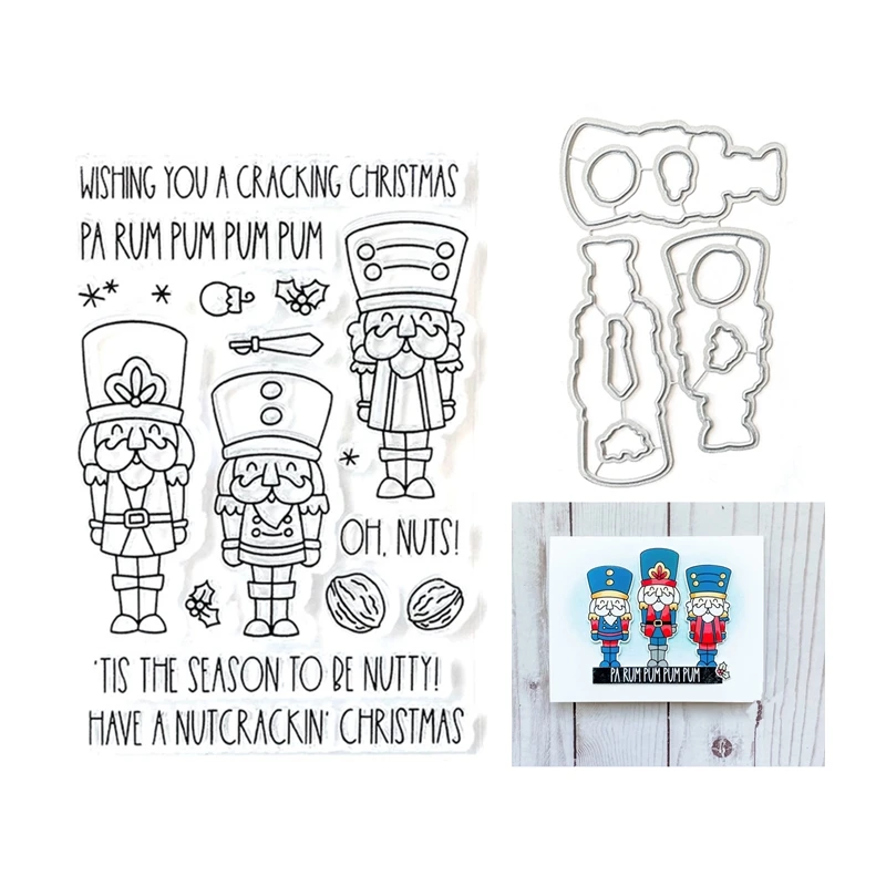 Metal Cutting Dies for Paper Making Clear Stamps Christmas Guard Embossing Frame Scrapbooking Card Set New 2021
Metal Cutting Dies for Paper Making Clear Stamps Christmas Guard Embossing Frame Scrapbooking Card Set New 2021