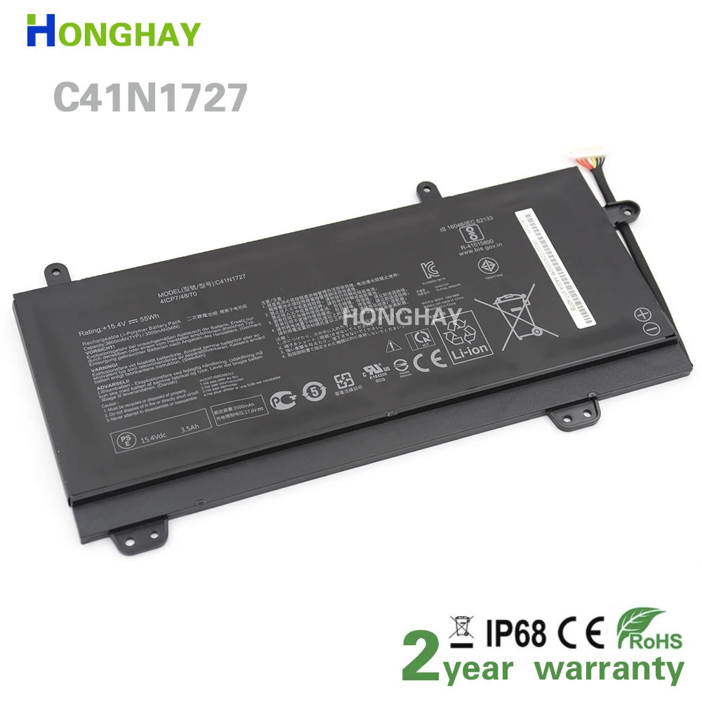 HONGHAY C41N1727 55WH Laptop Battery For ASUS ROG Zephyrus GM501 GM501G GM501GM GM501GS GU501 GU501GM
HONGHAY C41N1727 55WH Laptop Battery For ASUS ROG Zephyrus GM501 GM501G GM501GM GM501GS GU501 GU501GM
