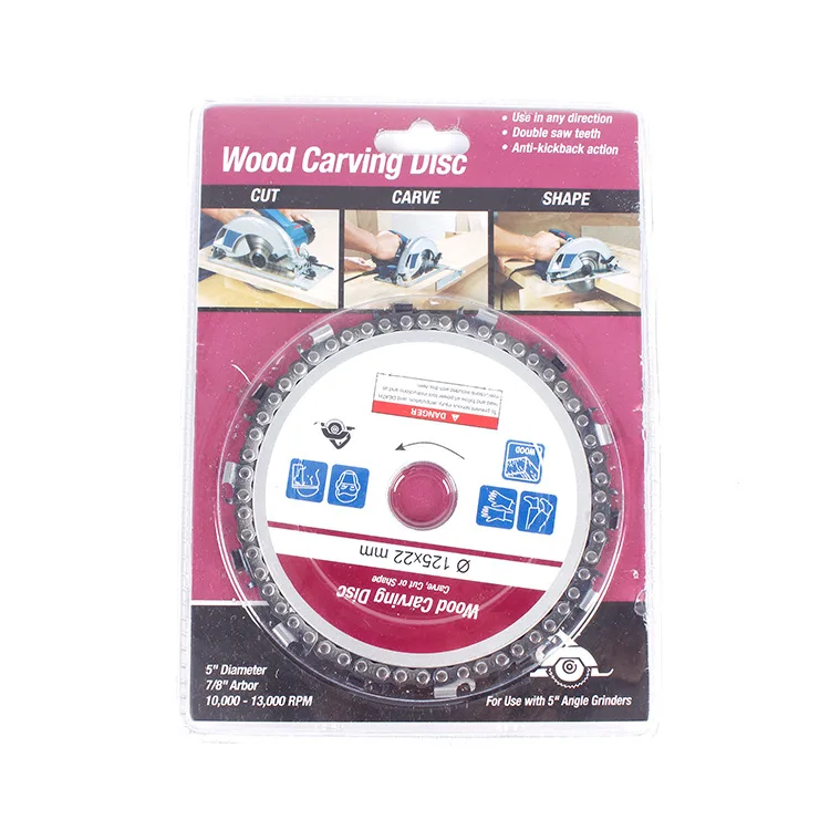 5 inch angle grinder chain disc Angle grinder 125 mm 14 tooth chain disc oil saw blade
5 inch angle grinder chain disc Angle grinder 125 mm 14 tooth chain disc oil saw blade
