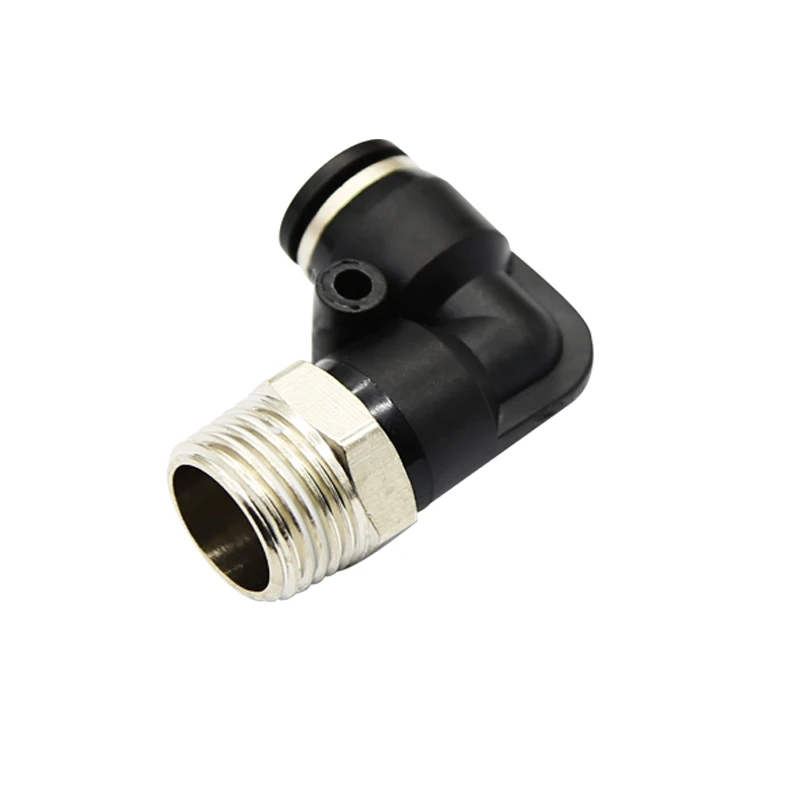 External thread elbow of right angle pneumatic air pipe quick connector PL8-02/4-M5/6-01/10-03/12
External thread elbow of right angle pneumatic air pipe quick connector PL8-02/4-M5/6-01/10-03/12