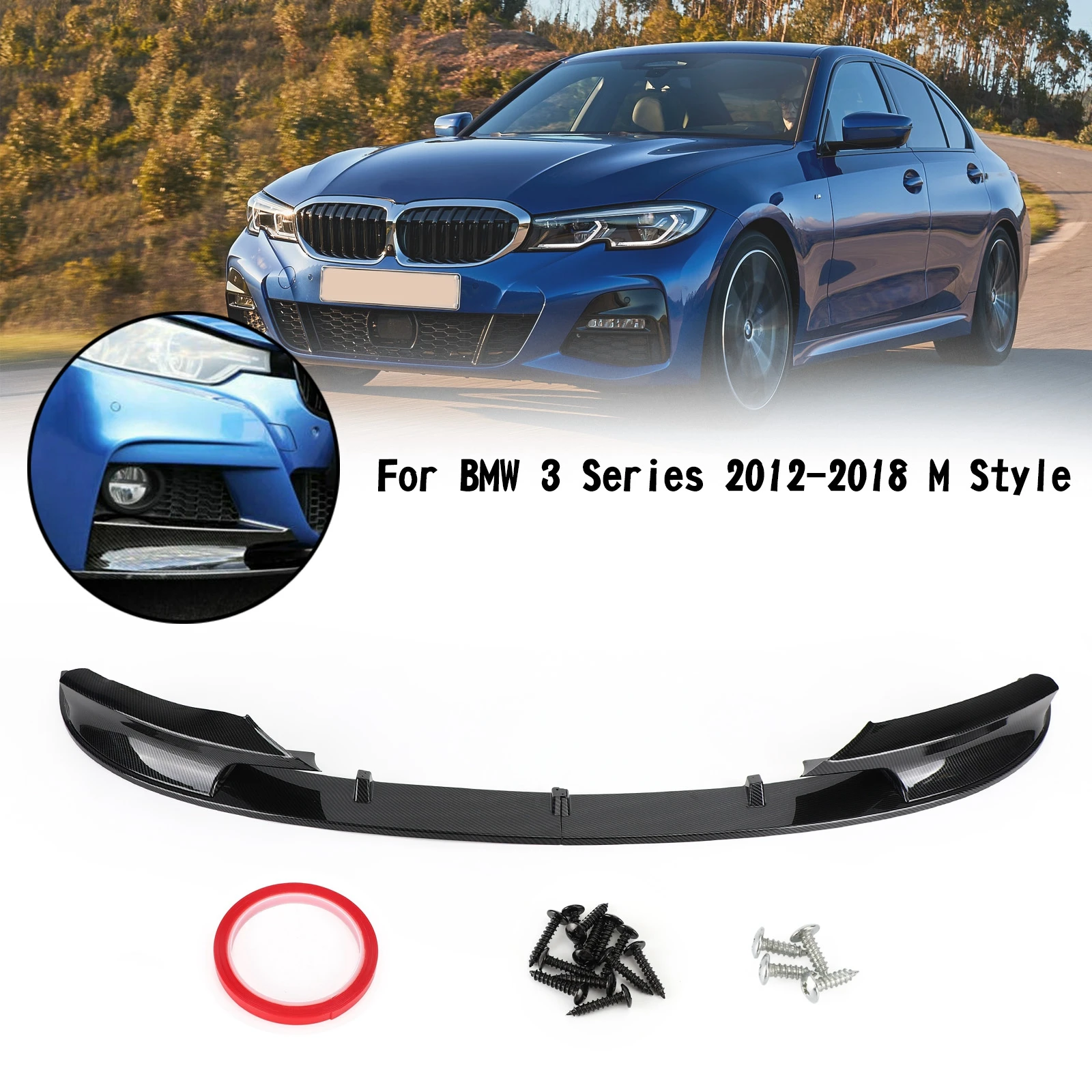 Artudatech автомобильный передний бампер, спойлер, губа, подходит для BMW F30 2012-2018 3 серии M Sport, углеродное волокно
Artudatech автомобильный передний бампер, спойлер, губа, подходит для BMW F30 2012-2018 3 серии M Sport, углеродное волокно