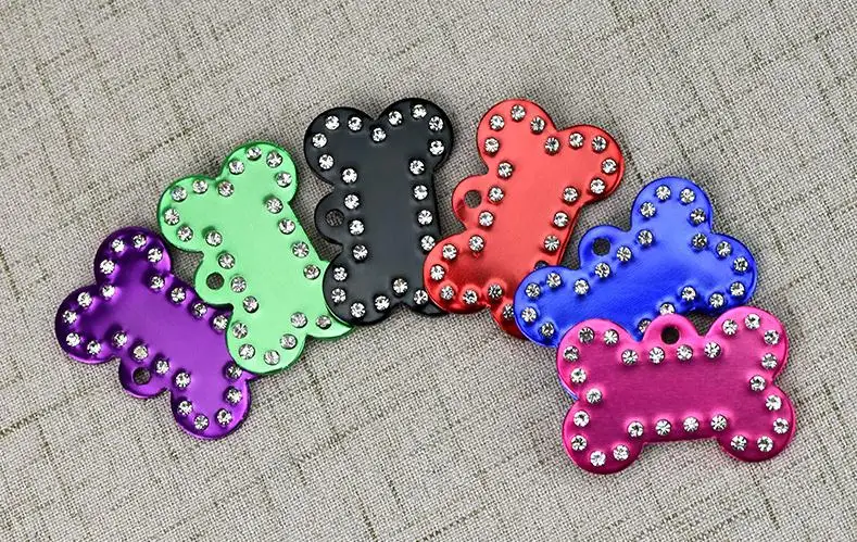 Free Shipping Bling Rhinestone Bone Shaped Pet Id Tag Dog Tag for Pets,mix Colors/lot,personalized Engraved Id Tags Wholesale
Free Shipping Bling Rhinestone Bone Shaped Pet Id Tag Dog Tag for Pets,mix Colors/lot,personalized Engraved Id Tags Wholesale