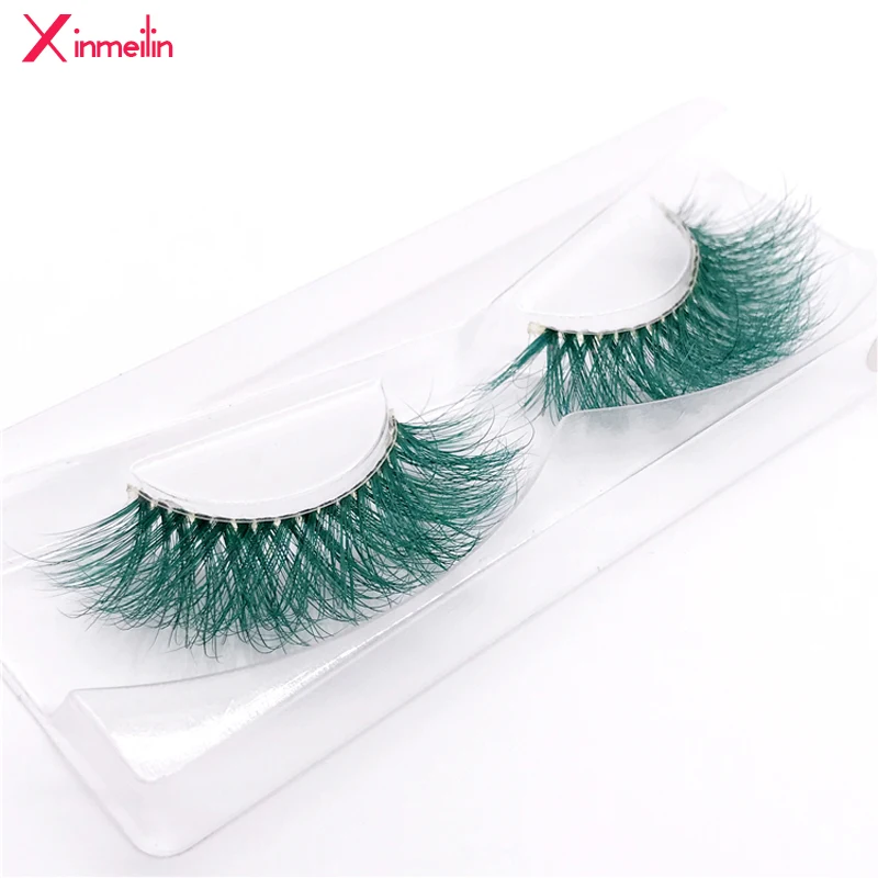 New 9D green mink color lashes wholesale natural long fluffy individual dramatic colorful false eyelashes Makeup Extension Tools
New 9D green mink color lashes wholesale natural long fluffy individual dramatic colorful false eyelashes Makeup Extension Tools