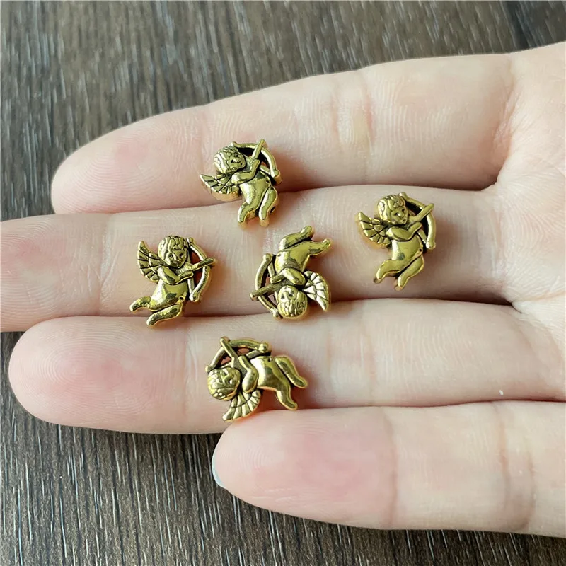 120pcs Angel Cupid Perforated Bead Connector for Jewelry Making DIY Bracelet Necklace Accessories Wholesale
120pcs Angel Cupid Perforated Bead Connector for Jewelry Making DIY Bracelet Necklace Accessories Wholesale