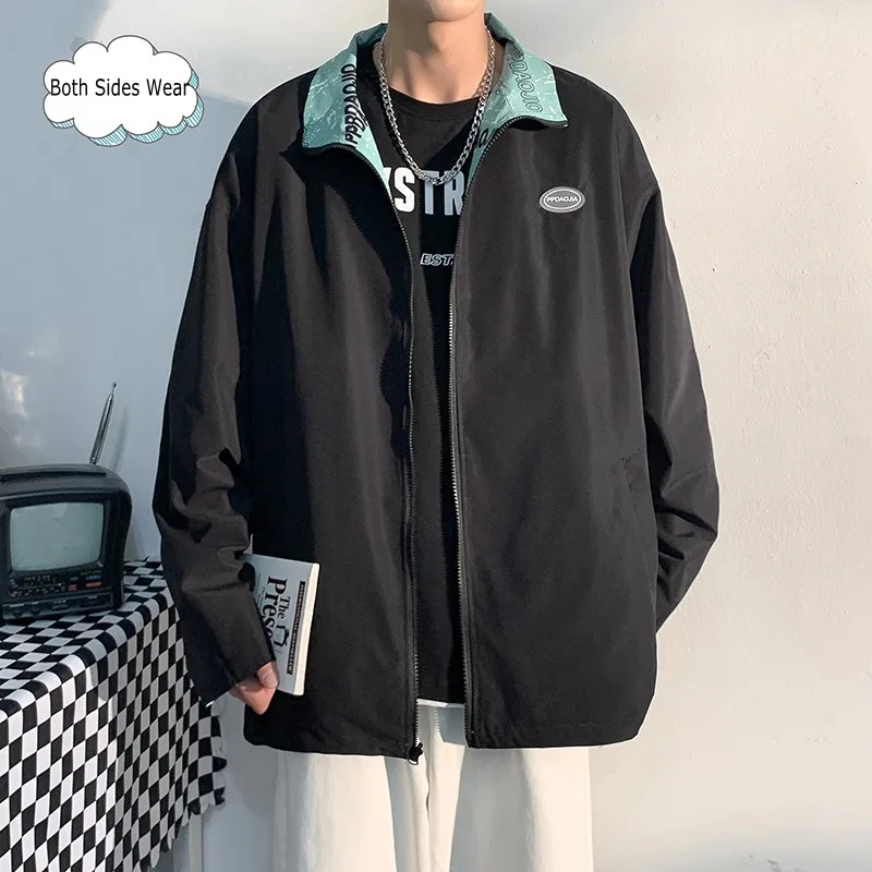 5XL-M Autumn Stand Collar Letter Print Long Sleeve Casual Oversized Jackets Men Clothing Simple Loose Outwear Coats
5XL-M Autumn Stand Collar Letter Print Long Sleeve Casual Oversized Jackets Men Clothing Simple Loose Outwear Coats