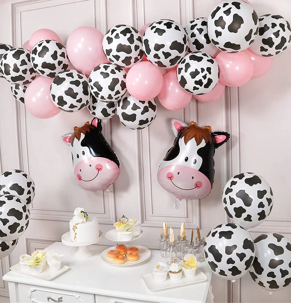 58pcs/lot Cow Party Balloons Farm Party Balloons Cow Balloons Pink Balloons baby shower balloons birthday party wedding decorati
58pcs/lot Cow Party Balloons Farm Party Balloons Cow Balloons Pink Balloons baby shower balloons birthday party wedding decorati