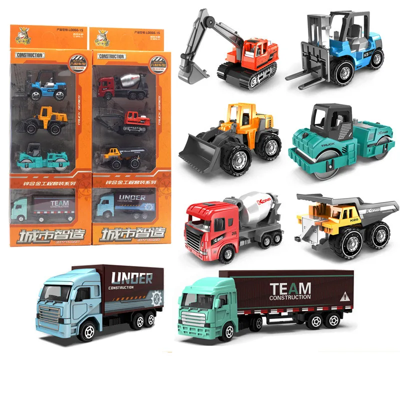 1:64 alloy engineering vehicle 4-piece set model,road roller mixer truck children's toy,combination set in original packaging
1:64 alloy engineering vehicle 4-piece set model,road roller mixer truck children's toy,combination set in original packaging