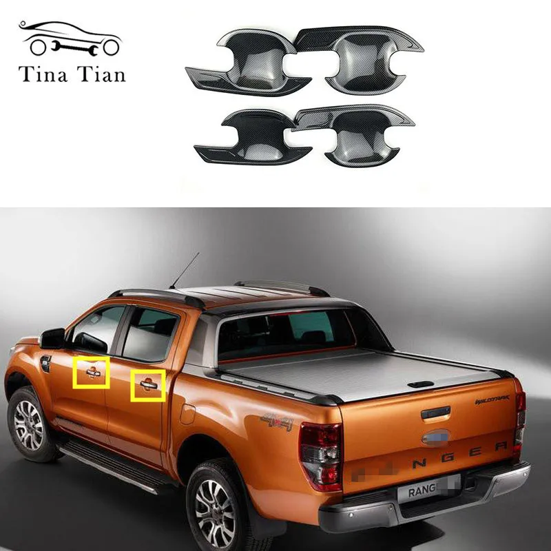Carbon Fiber Color Door Protective Door Insert Bowl Handle Cover Pickup Trunk Auto Parts For Ford Ranger 2015 2016
Carbon Fiber Color Door Protective Door Insert Bowl Handle Cover Pickup Trunk Auto Parts For Ford Ranger 2015 2016