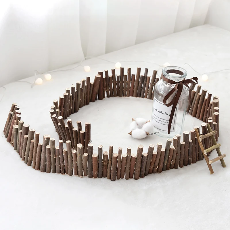 Nuoji 120cm round wooden pier creative mini fence ladder fence diy log Christmas decorations
Nuoji 120cm round wooden pier creative mini fence ladder fence diy log Christmas decorations