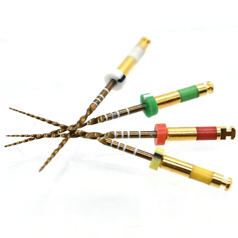 Dental Rotary Files Golden Files Niti Heat Activation Endodontic Flexible Dentist Use Root Canal whitening Equipment
Dental Rotary Files Golden Files Niti Heat Activation Endodontic Flexible Dentist Use Root Canal whitening Equipment