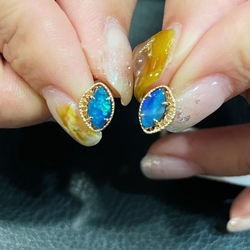 Silvology Real 925 Sterling Silver Natural Fantasy Blue Opal Olive Stud Earring for Women Limited Edition Earring Luxury Jewelry
Silvology Real 925 Sterling Silver Natural Fantasy Blue Opal Olive Stud Earring for Women Limited Edition Earring Luxury Jewelry