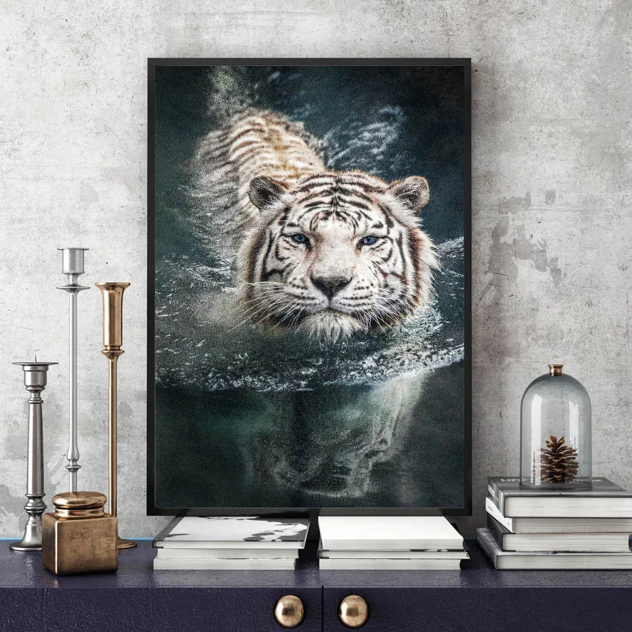White Tiger Swimming Wall Art Canvas Painting Nordic Posters And Prints Canvas Art Animals Wall Pictures For Living Room Decor
White Tiger Swimming Wall Art Canvas Painting Nordic Posters And Prints Canvas Art Animals Wall Pictures For Living Room Decor