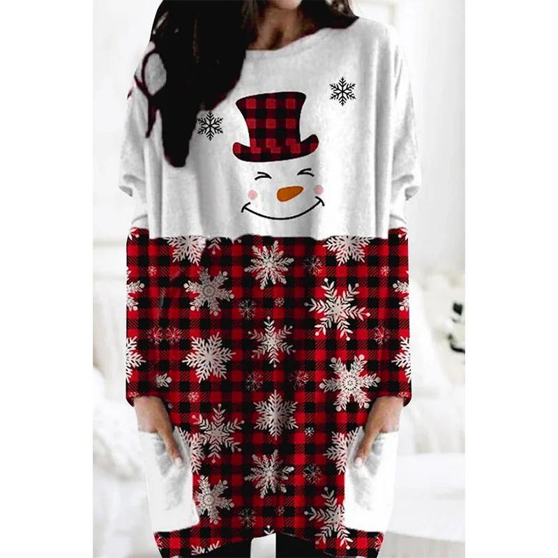 Christmas Woman Tshirt Female Long Sleeve Tee Top Cartoon Tops Woman Graphic T Shirts
Christmas Woman Tshirt Female Long Sleeve Tee Top Cartoon Tops Woman Graphic T Shirts